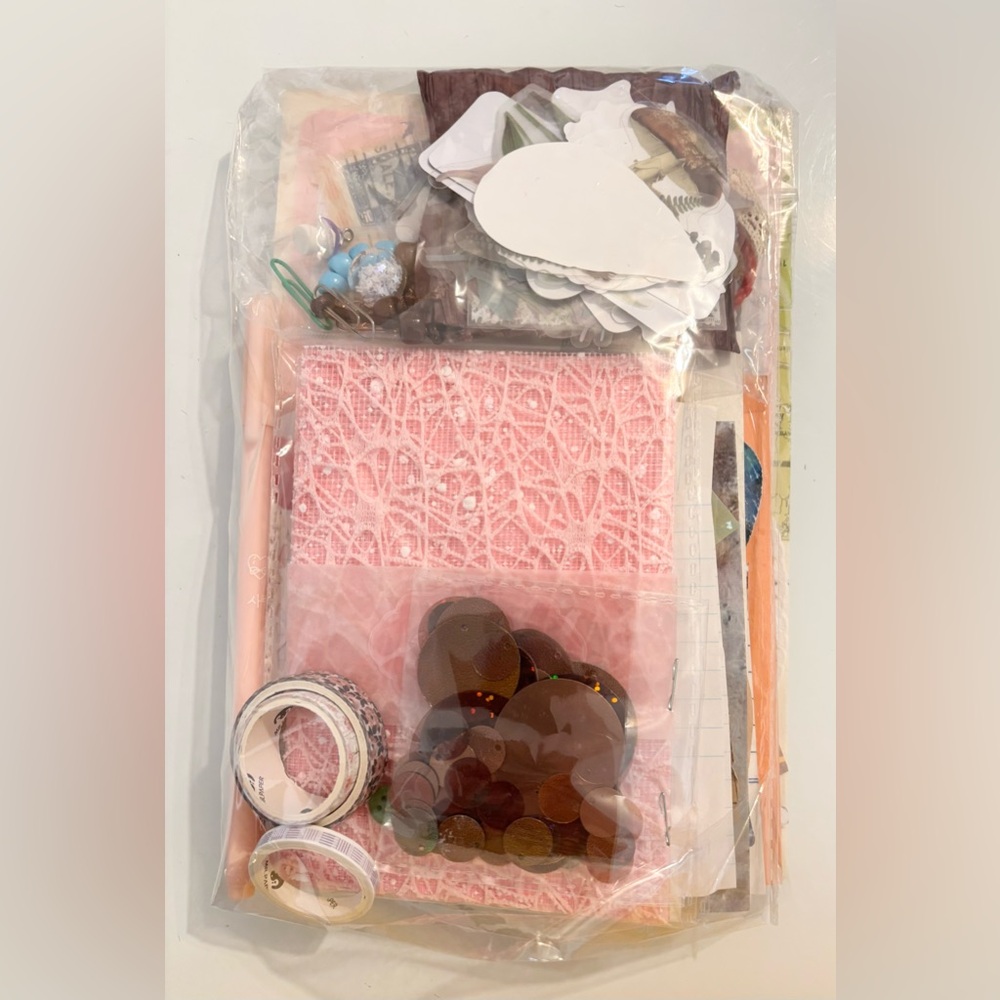 Pink- Mega Junk Journal Kit - 150+ Pcs - Vintage & Botanical